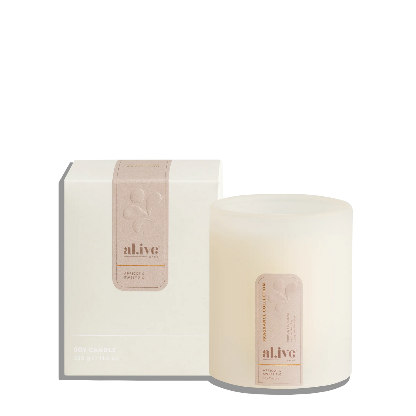 Al.ive Soy Candle - Apricot & Sweet Fig