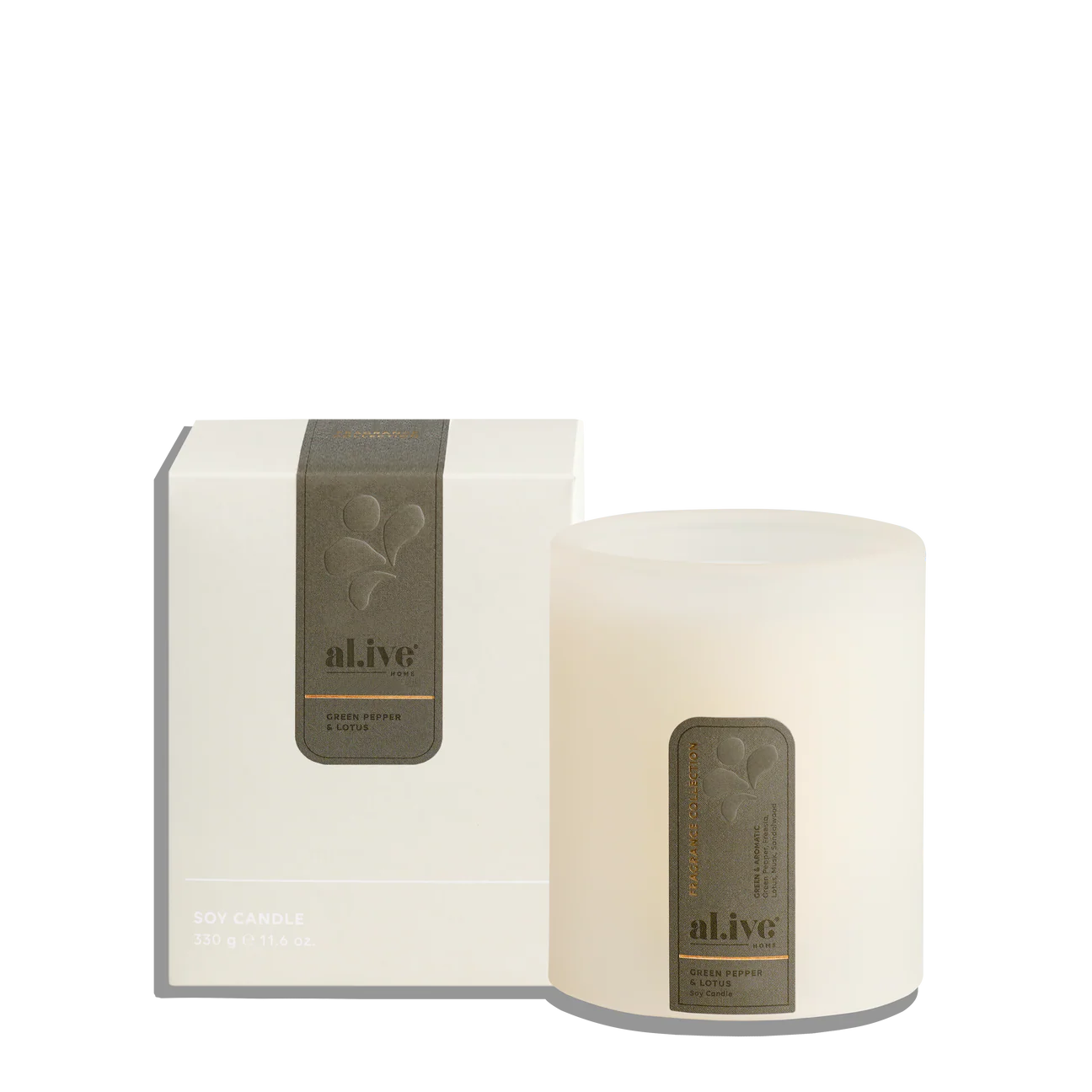 Al.ive Soy Candle - Green Pepper & Lotus