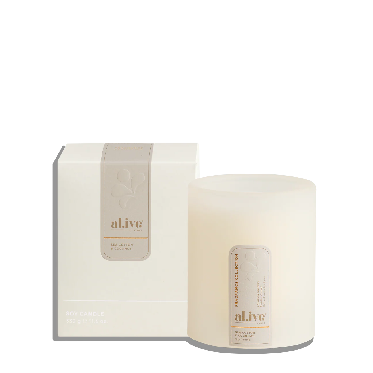 Al.ive Soy Candle - Sea Cotton & Coconut
