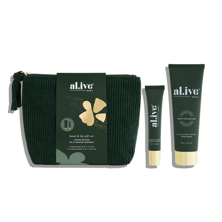 Al.ive Body - Fig & Toasted Chestnut Hand & Lip Gift Set *Limited Edition*