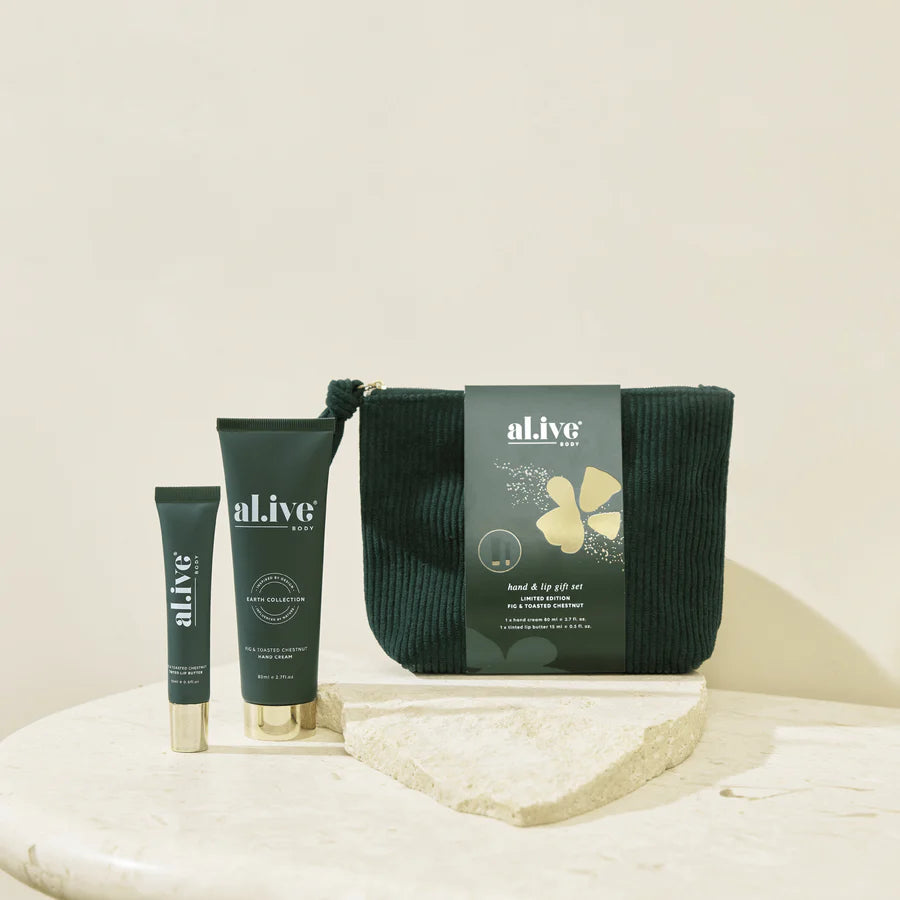 Al.ive Body - Fig & Toasted Chestnut Hand & Lip Gift Set *Limited Edition*
