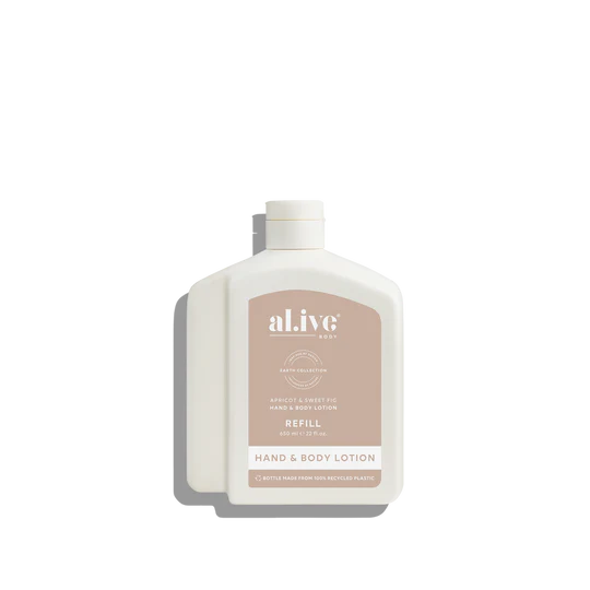 650ML LOTION REFILL - APRICOT & SWEET FIG