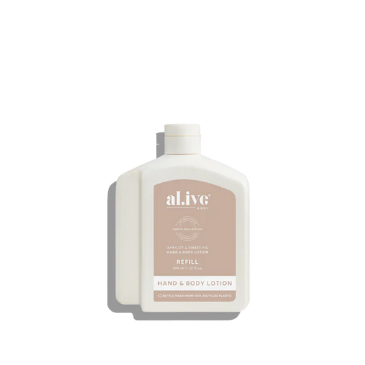 650ML LOTION REFILL - APRICOT & SWEET FIG