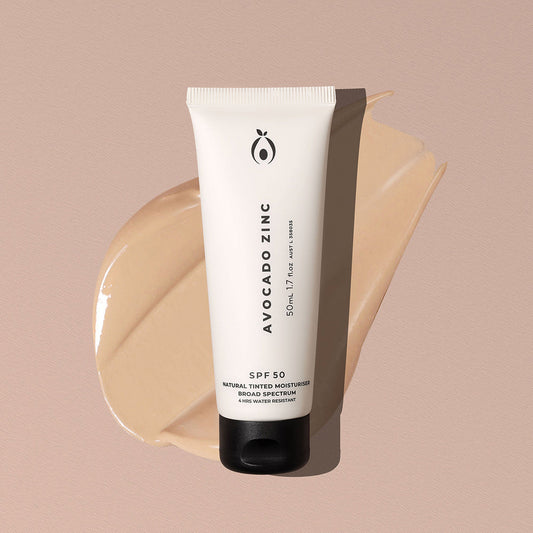 Avocado Zinc - Tinted Moisturiser SPF50 (3 Shades)