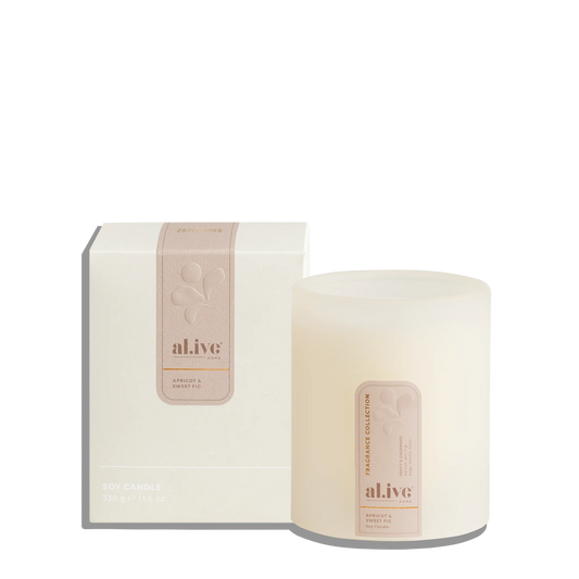 Al.ive Soy Candle - Apricot & Sweet Fig