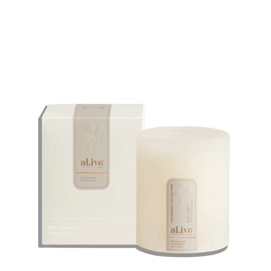 Al.ive Soy Candle - Sea Cotton & Coconut