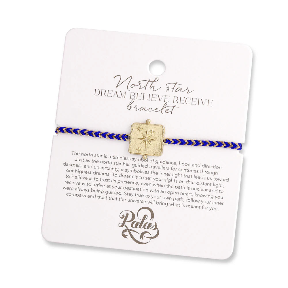 Palas North star 'dream believe receive' bracelet
